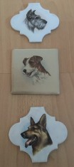 Faianta decorativa - portelan Englezesc - Catei - 3 bucati