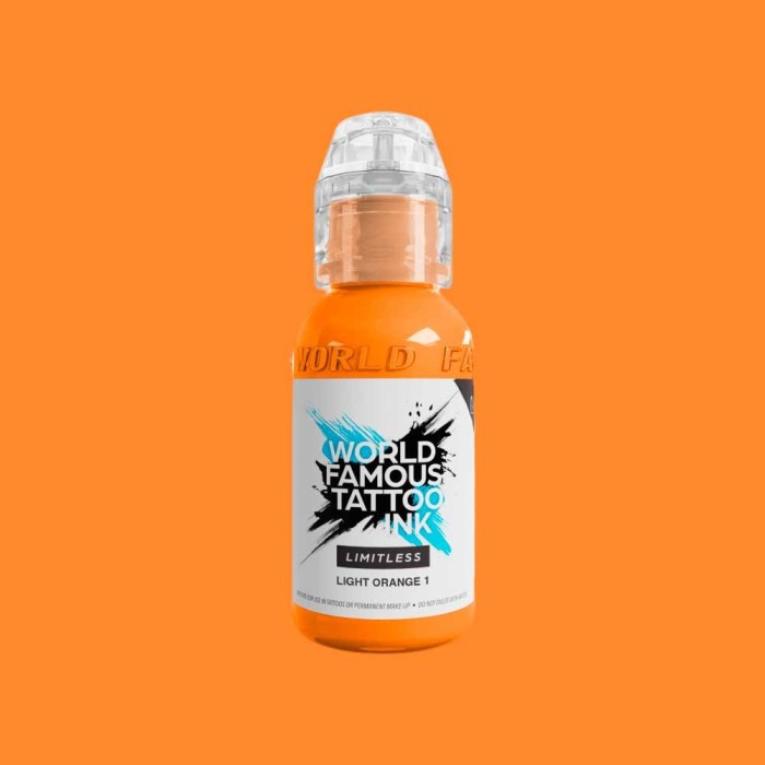 Tusuri Tatuaje - Culori WORLD FAMOUS 30 ml - Light Orange 1