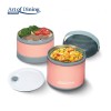 CASEROLA TERMICA DUBLA 920 ML, LOCA, ROZ, Heinner