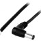 Cablu Alimentare DC 5,5/2,1mm Negru 0,2m