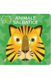 Animale salbatice. Prima mea carte cu puzzle