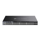 Switch TP-Link cu management, 48-Port Gigabit RJ45 PoE+ Stackable L3 Managed, switch 6 Gbps SFP+ &quot;SG6654XHP&quot; (timbru verde 2 lei)