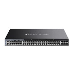 Switch TP-Link cu management, 48-Port Gigabit RJ45 PoE+ Stackable L3 Managed, switch 6 Gbps SFP+ &quot;SG6654XHP&quot; (timbru verde 2 lei)