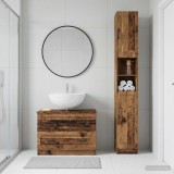 Cumpara ieftin Set de dulapuri pentru baie, 2 piese UTRECHT Lemn vechi