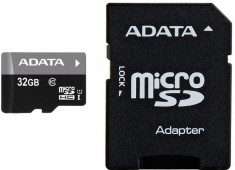 Micro Secure Digital Card ADATA 32Gb, AUSDH32GUICL10-RA1, Clasa 10, foto