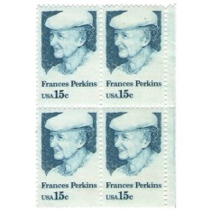 Statele Unite 1980 - Frances Perkins, neuzata de 4