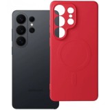 Husa MagSafe pentru Samsung Galaxy S26 Ultra S948, OEM, Silicone Mag, Rosie