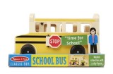 School Bus: Trucks, Trains &amp; Vehicles - Wooden Vehicles