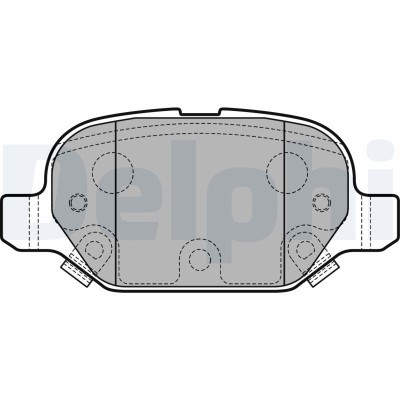 DELPHI LP2761 set placute frana,frana disc foto