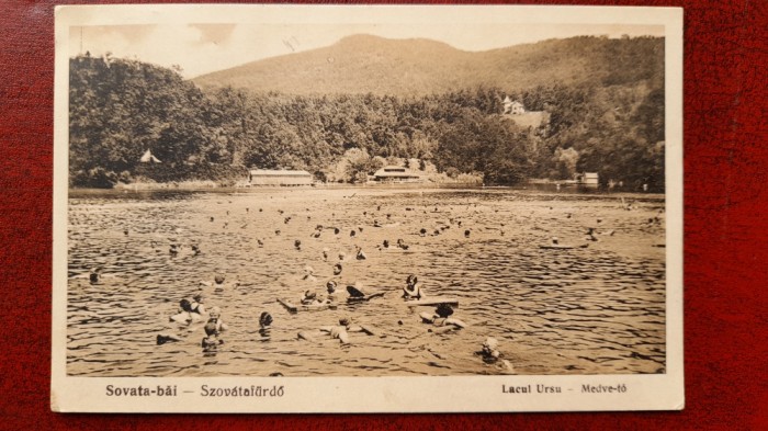 Sovata-Bai-1928-Lacul Ursu-ed.1928-C.P.circ.- RARA