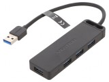 Hub USB 3.0 Negru 4 Porturi 5Gbps