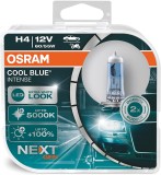 Set 2 becuri halogen H4 12V Osram Cool Blue Intense NextGen