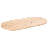 VidaXL Blat de masă, 90x45x2,5 cm, lemn masiv de pin, oval