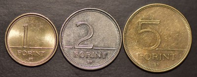 Ungaria 1999 - 1,2,5 forint foto