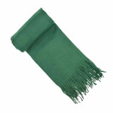 Fular elegant, Onore, verde, 202 x 71 cm, casmir, model uni, Lana