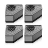 Set picioruse pentru masina de spalat, JENUOSĂ&sbquo;&Acirc;&reg;, 4 bucati, 4.5cm, Caucic, Negru