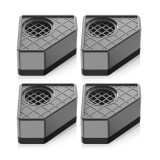 Set picioruse pentru masina de spalat, JENUOSĂ&sbquo;&Acirc;&reg;, 4 bucati, 4.5cm, Caucic, Negru