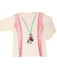 Bluza alba Minnie Mouse cu maneca lunga COD HF55 foto