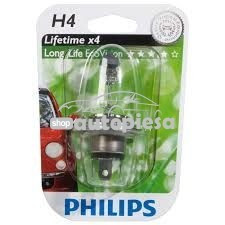 Bec Philips H4 LongLife EcoVision 12V 60/55W 12342LLECOB1 foto