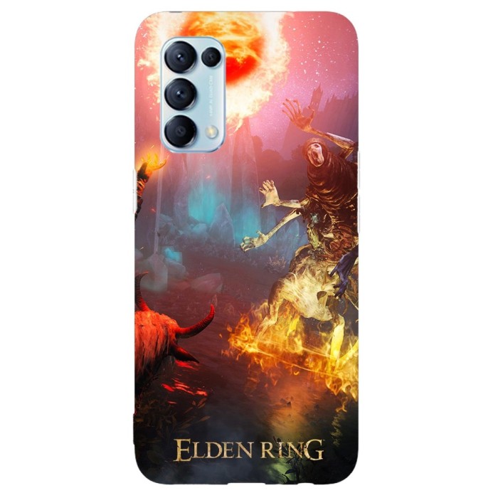 Husa compatibila cu Oppo A15 model Boss Fight Elden Ring, Silicon, TPU, Viceversa