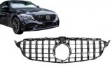 Grila Centrala Mercedes W205 Sedan S205 T-Modell A205 Cabriolet C205 Coupe Facelift (03.2018-2020) Negru