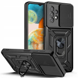Cumpara ieftin Husa Antisoc Samsung Galaxy A23 A23 5G cu Protectie Camera Negru TCSS, Techsuit