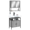 VidaXL Set mobilier de baie, 2 piese, gri sonoma, lemn prelucrat 3214658