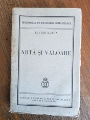 Arta si valoare - Lucian Blaga, 1939 / R3P3S