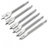 Set Freze / Burghie Plate pentru Lemn, Set 6 Piese, 10-25 mm