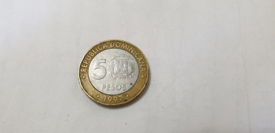 moneda republica dominicana 5p 1997 foto