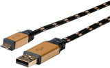 Cablu USB 2.0 la micro USB-B 0.8m, Roline 11.02.8825