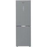 Combina frigorifica Whirlpool WHK 26362 XP5E, No Frost, 316 l, H 186.5 cm, Mod vacanta, Clasa D, Culoare Inox, Tehnologia al 6-lea simt, Display Digit