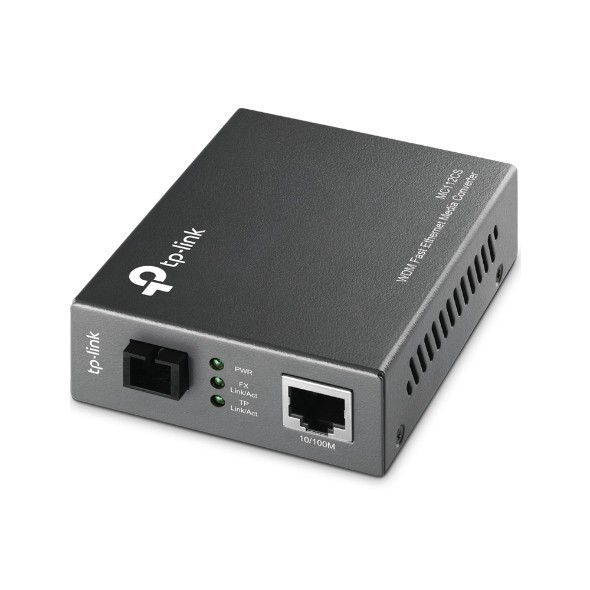 TP-Link MC112CS convertoare media pentru rețea 100 Mbit/s Monomodală Negru