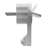 Ștecher Schuko Lateral Alb Plastrol WT-16UP/WE, 16A, 230V, IP20, cu &Icirc;mpăm&acirc;ntare