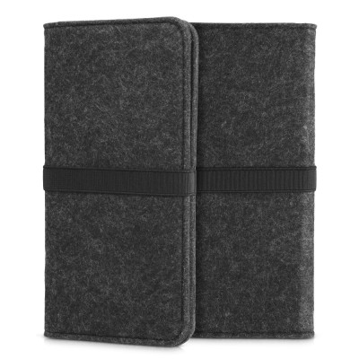 Husa Universala Kwmobile marime XL - 6,8 inch, Microfibra, Gri, 58046.02 foto