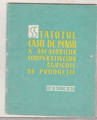 bnk div Statutul Casei de pensii a cooperatorilor 1966 foto