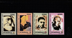 Romania 2003-Personalitati,,serie 4 valori dantelate,MNH foto