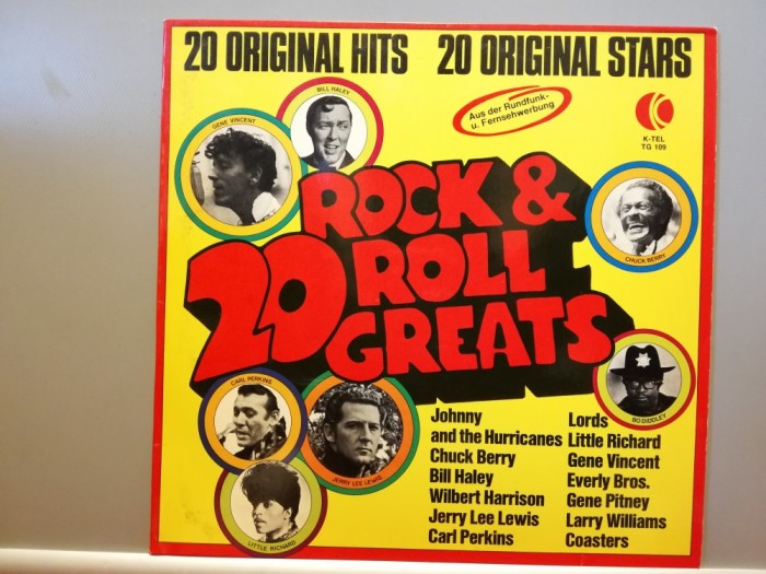 20 Rock &amp; Roll Greats &ndash; Selectiuni (1974/K-Tel/RFG) - Vinil/Vinyl/NM+