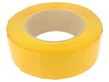 Bandă de marcare galbenă autoadezivă PVC 75mm x 50m FATH