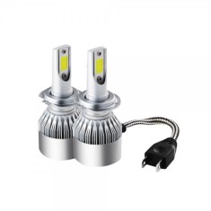 Set 2 leduri auto H7 C6, 48W pe bec, 6000K, 3800 lm foto