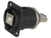 Adaptor USB A la USB B EH, USB 2.0, Negru, Montare Pe Panou, Tip Carcasa XLR, Conectori USB B/USB A