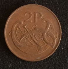 Irlanda 2 pence 1980 foto