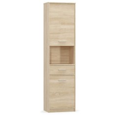 Dulap 2 usi 1 sertar pal stejar sonoma Teyo 50x195x34 cm