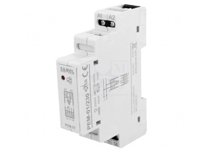 Releu Monostabil SPDT 230VAC 16A PEM-01/230 foto