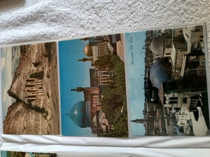 lot trei carti postale ,vederi ,IERUSALIM , ORASUL VECHI, anii 1970.