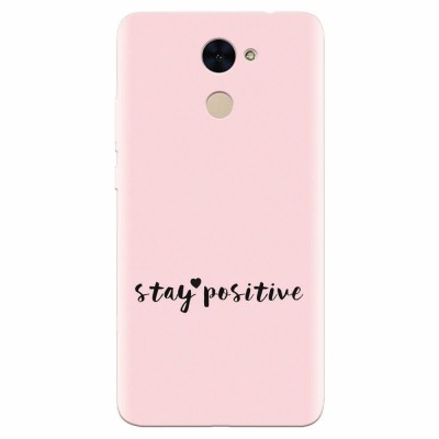 Husa silicon pentru Huawei Y7 Prime 2017, Stay Positive foto