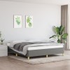 VidaXL Cadru de pat fără saltea, gri &icirc;nchis, 160x200 cm, textil 347174