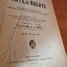 BUNA MENAJERA SAU CARTE DE BUCATE de ECATERINA S. COMSA , 1925