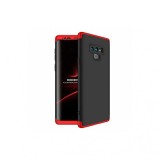 Husa iPhone X, GKK 3 in 1, Carcasa Full Protectie, Rezistenta la Socuri, Plastic, Rosu/Negru