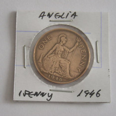 M3 C50 - Moneda foarte veche - Anglia - one penny - 1946